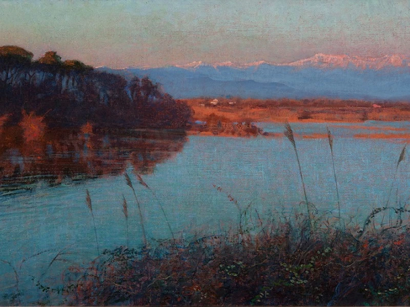 1869-Guglielmo Amedeo Lori - Lago di Massaciuccoli - Pinacoteca Fondazione Cassa di Risparmio di Tortona